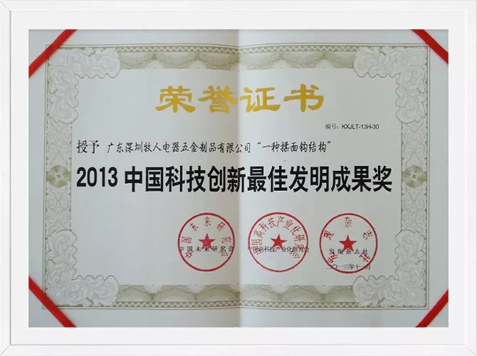 2013 China Science and Technology Innovation Best 