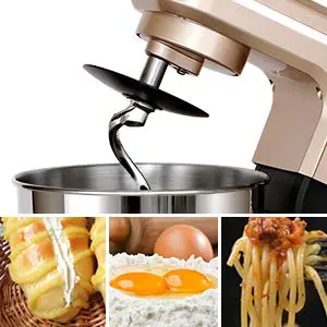 From 1 to 3 Speed - Mix and Knead Yeast Dough Easily. Dough Hook